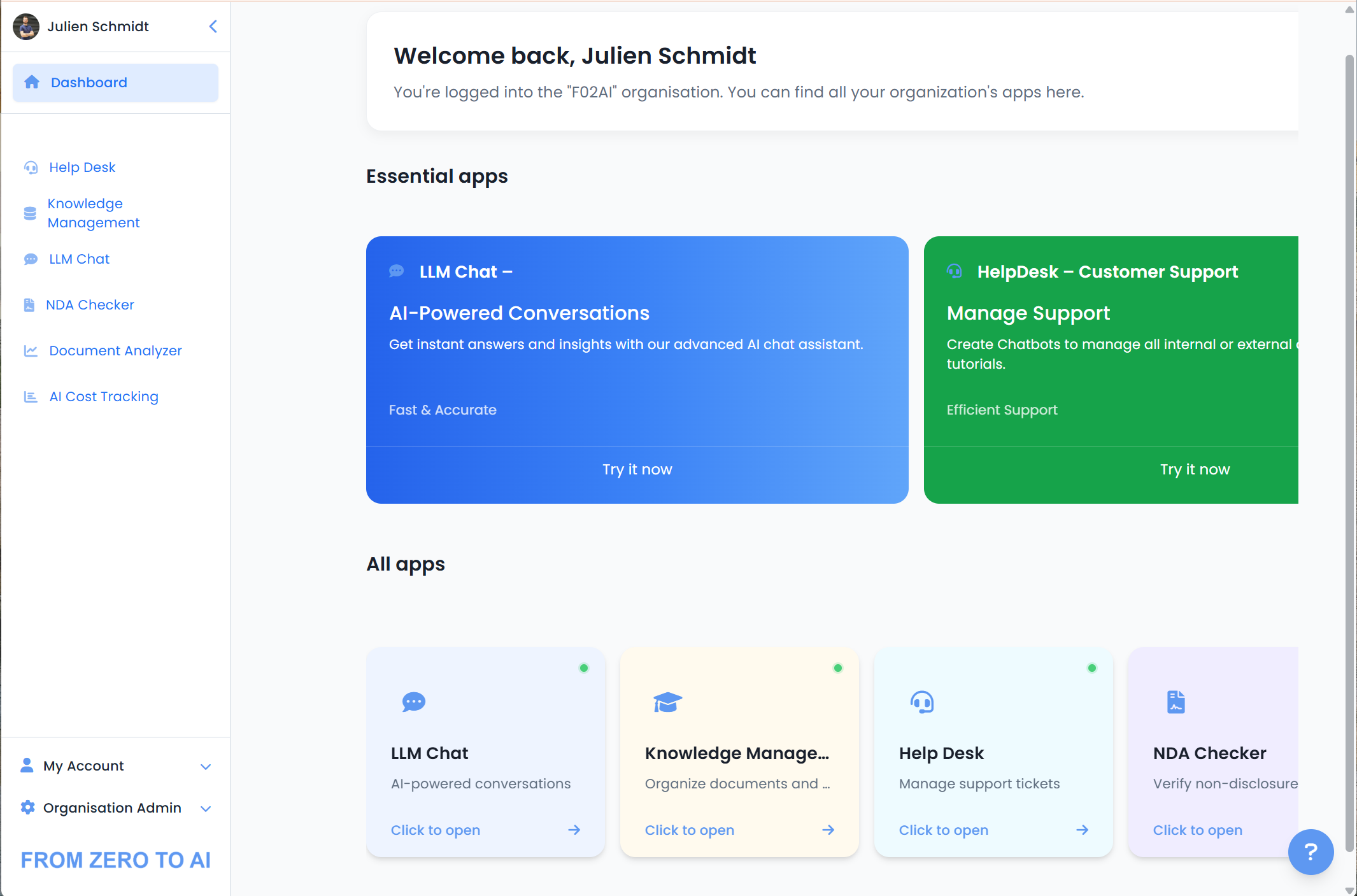 AI Suite Dashboard